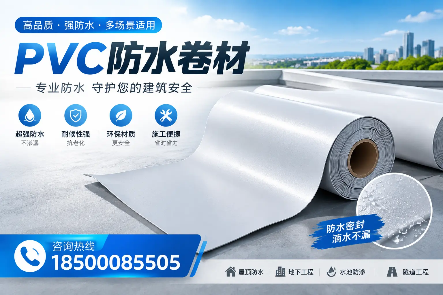 PVC防水卷材的市场竞争分析，玉林品牌选择参考